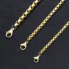 Cadena de Perlas Transfronteriza Acero Inoxidable Chapado en Oro de 18K Cadena de Bolas Cadena de Combinación diy Cadena para Suéter Pulsera para Hombre Collar Joyería