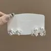 Pendientes de Plata de Ley S925 con Perlas de Imitación de Gama Alta para Mujer, Pendientes de Diseño Nicho, Pinzas para Orejas y Accesorios para Orejas Versátiles y Elegantes