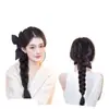 Tranças de Peruca para Mulheres, Grampos de Cabelo, Tranças com Laço, Rabo de Cavalo Longo Estilo Verão Ins, Acessórios de Cabelo, Rabo de Cavalo com Tranças de Peruca