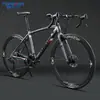 Bicicleta de Corrida de Estrada Marca Shanghai 700C com Freios a Disco de Velocidade Variável para Estudantes Homens e Mulheres com Guidão Curvo Aerodinâmico Metabo