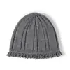 Suéter de Punto para Otoño e Invierno Cachemir Engrosado Cálido Protección para las Orejas Unisex Casual Versátil Gorro de Punto Gorro de Punto para Exteriores