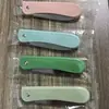 En stock, cuchillo de fruta plegable de acero inoxidable de color nórdico, cuchillo de fruta, cuchillo doméstico, cuchillo de regalo, cuchillo de fruta portátil.