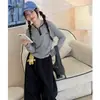 Conjunto de outono para meninas novo conjunto de roupas infantis: Conjunto de duas peças: camiseta com base listrada e calça casual