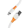 Cabo de Dados de Silicone Líquido de 60W para Carregamento Rápido Adequado para Celulares Apple, Huawei e Android Tipo-C para Carregamento Super Rápido