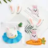 Broche de Acessórios para Roupas, Sapatos e Chapéus DIY com Cabeça e Orelhas de Animal em Desenho Animado, Enchimento de Algodão, Pelúcia, Acessórios Infantis