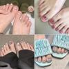 12 Piezas de Parches Puros Hechos a Mano para Uñas de los Pies, Uñas de los Pies Usables, Nuevo Producto Verano 2026, Parches para Uñas de los Pies que Mejoran la Blancura, Removibles