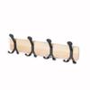 Gancho para Montar en la Pared, Gancho para Abrigos de Madera Natural, Perchero de Madera Maciza para Montar en la Pared, Gancho para Puerta de Entrada, Perchero para Pasillo, Dormitorio