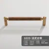 Alça de latão Novo estilo antigo chinês porta de armário guarda-roupa sapateira móveis estilo minimalista francês nogueira alça longa