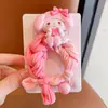 Elásticos de Cabelo Kuromi para Crianças, Elásticos de Borracha de Alta Elasticidade para Meninas, Acessórios de Cabelo Fofos para Bebês