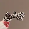 Corea del Sur Dongdaemun Nuevo Tela de Leopardo Lazo Pinza de Agarre Pinza para el Cabello Moda Flequillo Pinza Lateral Trasera Pinza para el Cabello Simple
