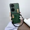 Sense Premium para Huawei pocket2 Anillo de Dibujos Animados Cuero Creativo Funda para Teléfono P50 Pocket Pantalla Plegable