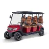 Carrinho de Golfe Elétrico 6 Lugares Veículo Turístico para Passeio Exportação de Comércio Exterior Transfronteiriço Veículo Utilitário 4 Rodas