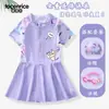 Novo Modelo 2025 Maiô Infantil para Meninas, Peça Única de Verão Fashionável Bebê Profissional Super Fada Maiô para Meninas
