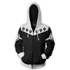 Comercio Exterior Serie Naruto Sudadera Estampada en 3D Cardigan con Cremallera Sudadera con Capucha Chaqueta Ropa de Cosplay Anime