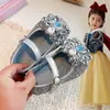 Zapatos de Princesa con Pedrería para Niñas Suela Suave Hermosos Zapatos de Cuero con Cristal Moda Casual Nueva Primavera y Otoño para Niñas