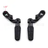 Reposapiés de Motocicleta, Reposapiés, Reposapiés Delanteros y Traseros, Soportes para Reposapiés de Parachoques, Tubos de 1-1/4 pulgadas