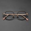 Lentes Danyang retro montura de titanio puro para hombres y mujeres anti luz azul montura para gafas para miopía se puede equipar con número de altura al por mayor 2057