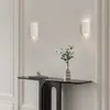 Lámpara de pasillo estilo wabi-sabi transfronteriza LED lámpara de pared macaron lámpara de entrada de noche lámpara de pasillo lámpara de pared de columna romana de resina