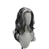 Producto Nuevo Transfronterizo Europeo y Americano Peluca Cosplay de Hombre Lobo Vampiro Blanco y Negro Lado Partido Estilo Largo Destacados de Halloween Fiesta Peculiar