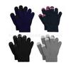 Guantes para Pantalla Táctil, Mágicos de Punto Acrílicos Elásticos de Cinco Dedos Engrosados Cálidos Anti-Rayones Guantes Infantiles para Pantalla Táctil, Compatibles con Pantalla Táctil