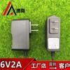 Adaptador de energia de bitola americana 6V2A fonte de alimentação para LED fonte para drive LED carregador de DVD móvel de bitola americana 6v2000ma de bitola europeia