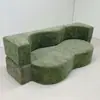 Sofá de compresión de tela con forma especial, enrollado al vacío, sala de estar moderna minimalista, plegable estilo nórdico del diseñador