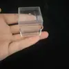Caixa plástica transparente de PS de grau alimentício quadrada de 3,3 cm Mini caixa de armazenamento de joias caixa de embalagem para coleta de espécimes atacado