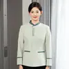 Ropa de Limpieza Manga Larga para Mujer Habitación de Hotel Invierno Otoño Departamento de Ventas de Propiedad Comunitaria Ropa de Trabajo de la Señora de la Limpieza Centro Comercial