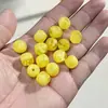 Venta Caliente de Amazon 12*11mm Acrílico Dos Tonos Cuentas Dunden Cuentas Espaciadoras Cuentas Barril Cadena de Teléfono DIY Llavero Mayoreo