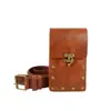 Bolsa de Celular Steampunk Bolsa de Moto Retrô Fivela de Cinto Medieval Renascentista Pochete Esportiva Adereço de Cosplay