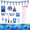 Pratos de Papel para Festa de Aniversário do Homem-Aranha de Comércio Exterior, Copos de Papel, Conjunto de Talheres, Suprimentos Descartáveis Design de Fábrica Mesa de Jantar