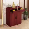 Novo Armário Buddha Chinês E0 Ecológico Sem Pintura Armário Vertical Sala de Estar Mesa de Adoração Econômica Altar de Guanyin Mesa Doméstica para Incenso