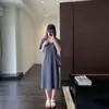 Oferta especial~Cantidad limitada~Vestido largo casual tipo camiseta holgado, adelgazante y favorecedor para mujer, nuevo estilo de verano H072108