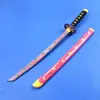 Cuchillo de Madera Corto de Bambú Versión Infantil de Tanjiro Demon Slayer: Kimetsu No Yaiba Pilar de la Llama Kyojuro Rengoku Mi Esposa Cuchillo de Madera Sin Filo