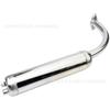 Mini accesorios para bicicleta motor de dos tiempos 49CC 60CC 80CC tubo de escape silenciador tubo de humo fila de hierro