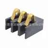 Portapilas para equipo de seguridad de 3 polos BC-1-345-H espaciado 2.0PH altura 4.5 conector de batería de resorte