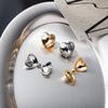 Coreia do Sul Dongdaemun metal brincos adoráveis para mulheres ins luxo leve nicho senso de design fecho de orelha brincos estilo frio simples
