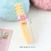 Peine Plegable Lindo de Dibujos Animados Portátil de Plástico Peine Pequeño Peine de Peluquería para Niños y Bebés Peine Especial para Trenzas con Cola Pequeña Puntiaguda