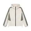 Chaqueta con Capucha Reversible de Estilo Joven para Hombre, Chaqueta Reversible de Moda con Bloques de Color de Corte Holgado, Ropa de Otoño de Moda Estilo Hong Kong
