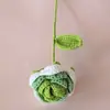 Producto Terminado: Hilo Degradado Rosa, Tallo Único, Ramo para San Valentín y Festival Qixi, Flor de Rosa Tejida con Hilo Simulado