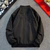Estilo americano Street Letter Bordado Bomber Jacket Jacket Jaqueta Masculina Solta Casual Moda Marca de Alta Qualidade Roupas Impermeáveis Elegantes