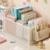 Estantería para libros, organizador móvil para mochilas de estudiantes, herramienta de almacenamiento de libros debajo del escritorio, carrito pequeño de pie, artículo útil para uso en el aula