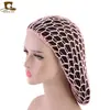 Red Trenzada de Ganchillo Hecha a Mano para Mujer, Bolsillo de Malla, Sombrero para el Cabello de Placa de Malla, Gorro de Noche, Lazo Retro, Estilo Retro
