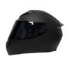 Casco de Motocicleta de Cobertura Total Casco Integral para Scooter Otoño e Invierno Antivaho Gris Casco de Seguridad Vehículo Eléctrico Unisex Ala Trasera Grande