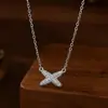 Amor de cuatro estaciones rima primavera explosiones collar cadena clavicular cruzada joyería Joker collar colgante simple de alto sentido venta al por mayor