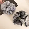 Tela de Patchwork a Cuadros Retro Estilo Coreano Falda Plisada Brote de Flor Cintura Ceñida Scrunchie Accesorios para Recoger el Pelo de Moño de Nicho