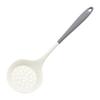 Pala de cocina de silicona de grado alimenticio al por mayor de fábrica, resistente a altas temperaturas, cuchara para sopa, juego de utensilios de cocina de tres piezas color blanquecino