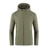 Chaqueta con Capucha Ligera para Hombre Protección Solar Ropa para la Piel Protección UV Transpirable Tela de Secado Rápido Versátil para Viajes al Trabajo Chaqueta de Protección Solar