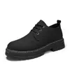 Zapatos Martin de caña baja para cuatro estaciones de dropshipping, Botas de moda con cordones de color ruibarbo, Zapatos casuales para hombre para trabajo al aire libre