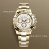 Comercio Electrónico Transfronterizo Popular Daytona Tres Ojos Seis Pines Reloj Mecánico Cronógrafo Multifunción Luminoso Acero Inoxidable Correa Calendario